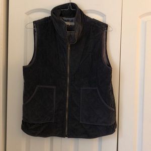 Grey corduroy vest